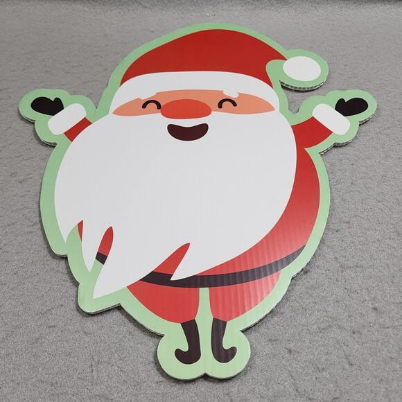 8 Pc Christmas Cut Out Yard Lawn Art Signs Stakes Walkway Outdoor Decorations - Picture 5 of 14